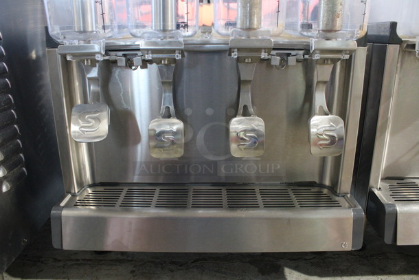 2018 Crathco Model CS-4E/2D/3D-16 Stainless Steel Commercial Countertop 4 Hopper Refrigerated Drink Machine. 120 Volts, 1 Phase. 21x18x28. Tested and Working! - Image 4 of 7