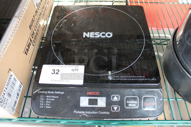 Nesco PIC-14 Metal Countertop Portable Single Burner Induction Range. 120 Volts, 1 Phase. - Image 1 of 7