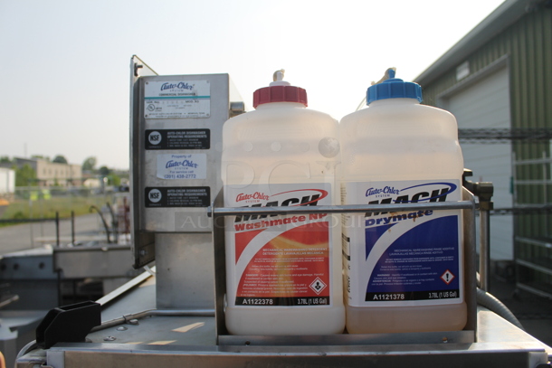 Auto-Chlor A5 Commercial Stainless Steel Dishwasher With Washmate And Drymate Detergents On Galvanized Legs. 115V.  - Image 2 of 12