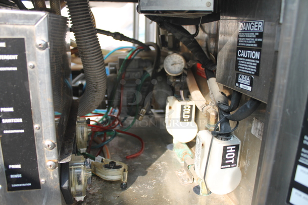 CMA PKC24 Commercial Stainless Steel Electric Glasswasher On Galvanized Legs. 120V, 1 Phase.  - Image 7 of 11