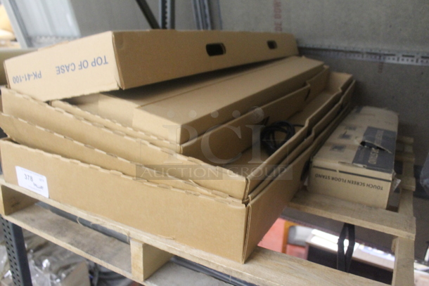 ALL ONE MONEY! PALLET LOT of Carboard Box Pieces and Touch Screen Floor Stand - Image 3 of 5