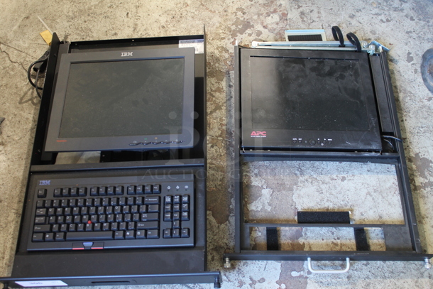 2 APC Monitors w/ 1 Keyboard. 2 Times Your Bid! - Image 1 of 5