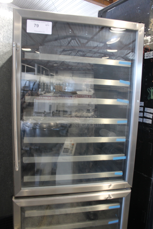 Stainless Steel Commercial 2 Half Size Door Reach In Wine Chiller. Tested and Powers On But Does Not Get Cold - Image 2 of 10