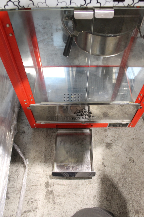 Carnival King 382PM30R Metal Commercial Countertop Popcorn Machine and Merchandiser. 110 Volts, 1 Phase. Tested and Working! - Image 8 of 10