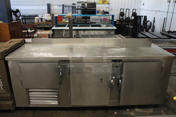 Universal Coolers SC85 Stainless Steel Commercial 3 Door Work Top Cooler. 115 Volts, 1 Phase. Tested and Working! - Image 1 of 7