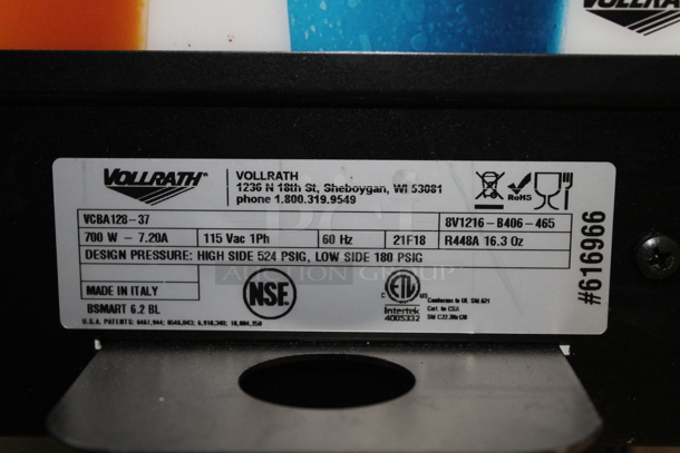 BRAND NEW SCRATCH AND DENT! Vollrath VCBA128-37 Metal Commercial Countertop 2 Hopper Slushie Machine. 115 Volts, 1 Phase. Tested and Working! - Image 5 of 9