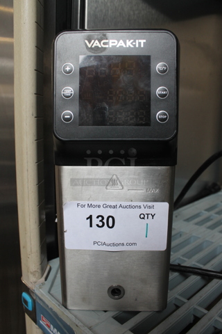 BRAND NEW SCRATCH AND DENT! Vacpak-it 186SV08 Stainless Steel Commercial Sous Vide Circulator Head. 120 Volts, 1 Phase.
