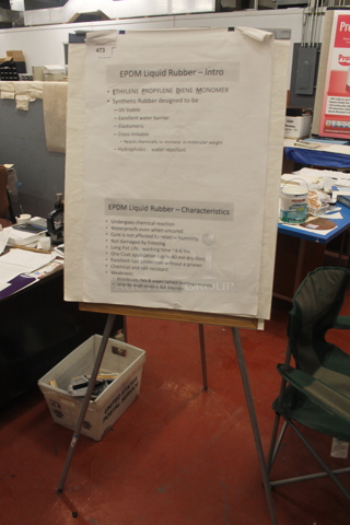 Easel on Metal Legs.