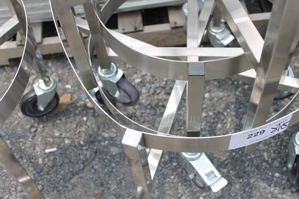 2 Stainless Steel Stock Pot Dolly on Commercial Casters. 1 Needs Casters Put On. 2 Times Your Bid. - Image 3 of 3