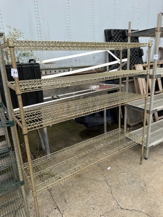 One Metro Shelf With 4 Shelves. 60X18X63