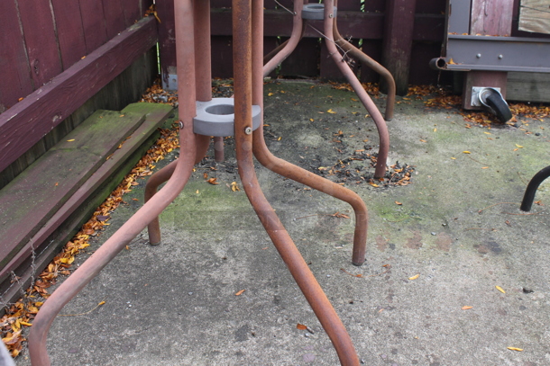 3 Square Patio Tables. 3 Times Your Bid! BUYER MUST REMOVE. (outside) - Image 3 of 3