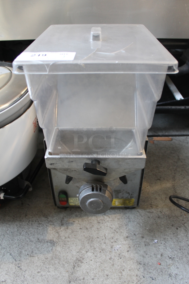 Olde Tyme PN2 Stainless Steel Commercial Countertop Nut Grinder. 115 Volts, 1 Phase. Tested and Working! - Image 1 of 6