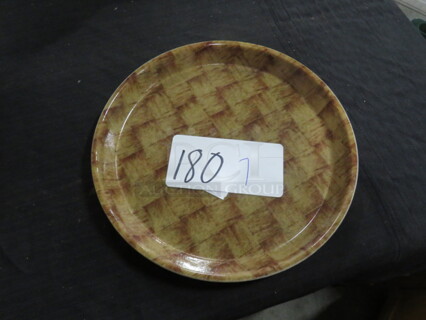 NEW 9 Inch Brown Tray. 7XBID