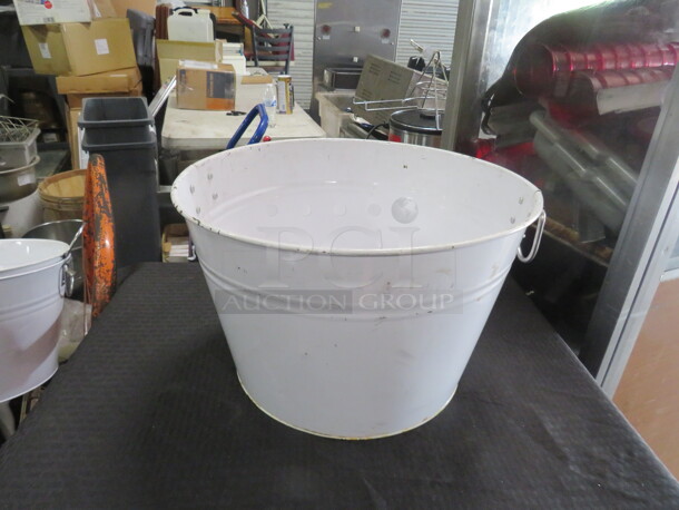 One 12 Inch Round Bucket With handles. - Image 1 of 1