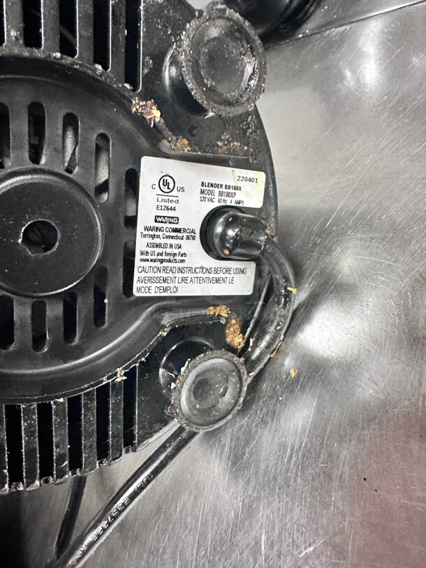 Working! Waring Commercial BB180 44 oz Commercial Blender - NuBlend Series NSF Tested and Working! - Image 6 of 6