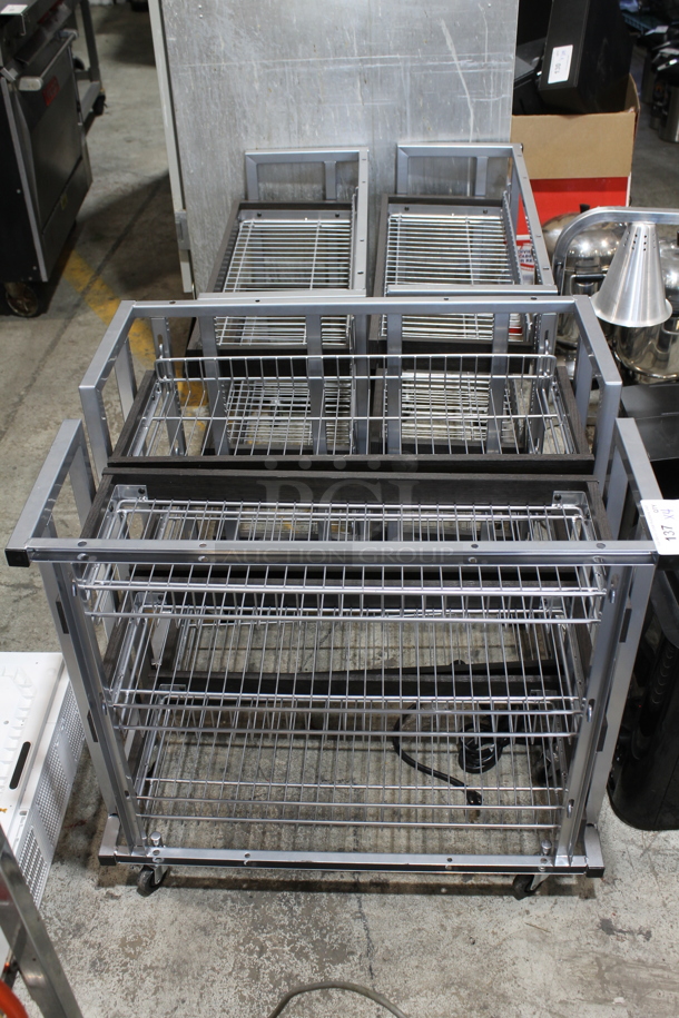 4 Metal Racks on Commercial Casters. 4 Times Your Bid! - Image 1 of 3