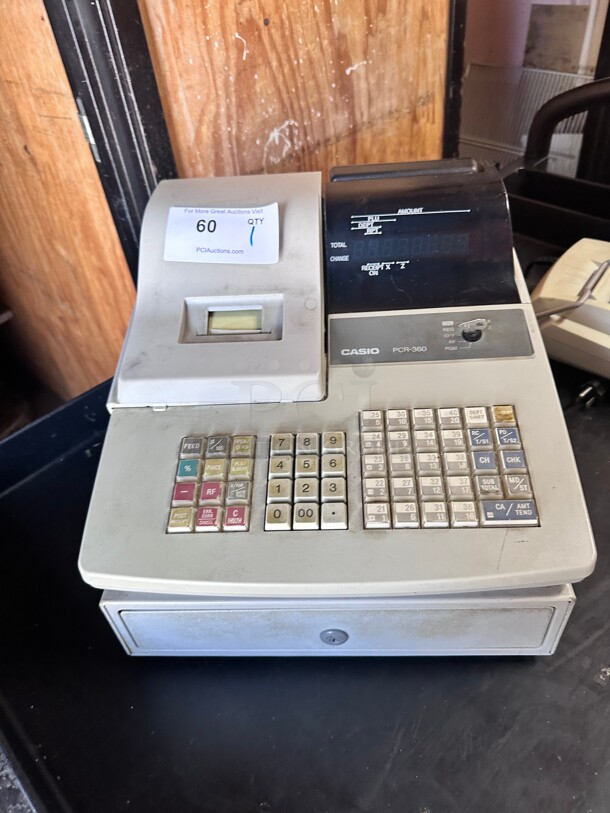 Casio PCR-360 Cash Register with Electronic Journal - Image 3 of 8