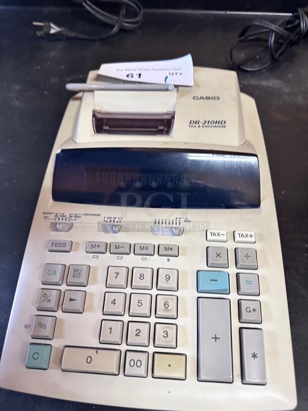 Working! Casio DR-210HD Tax and Exchange Calculator - Image 2 of 6