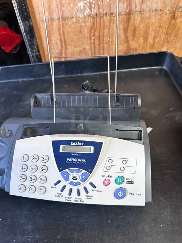 Working! Brother FAX575 Personal Fax with Phone and Copier - Image 1 of 4