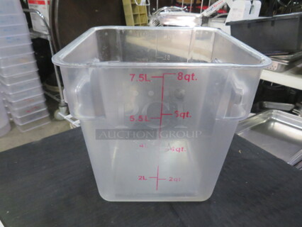 8 Quart Food Storage Container. 3XBID