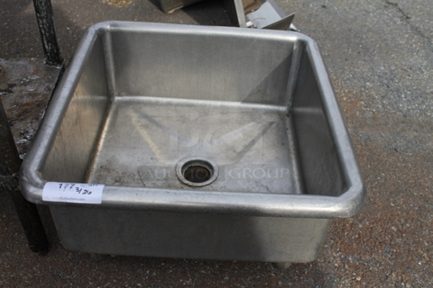 Stainless Steel Single Bay Mop Sink.