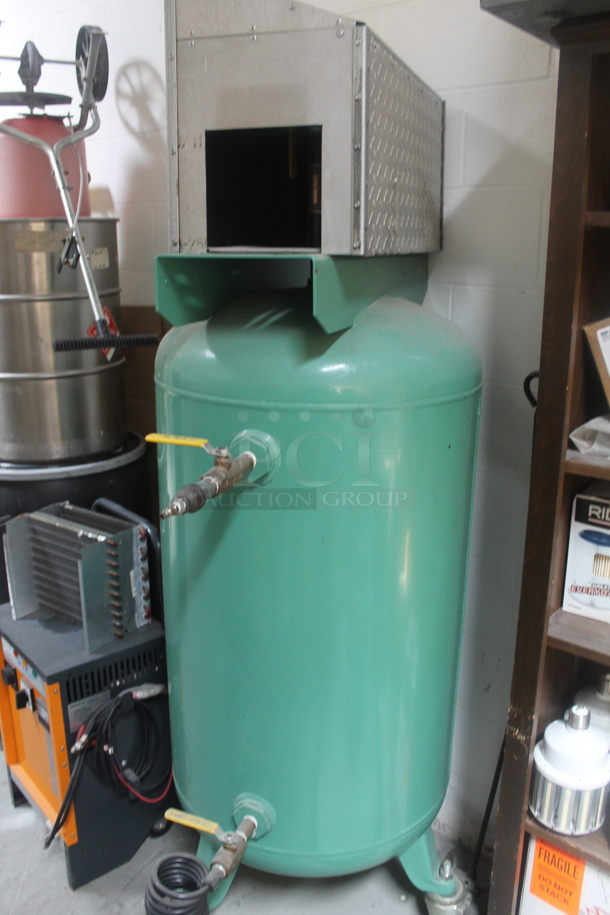 ALL ONE MONEY! Lot of Various Items Including Speedaire 5Z365A Green Metal Air Compressor, Poker Battery Charger and Barrels. BUYER MUST REMOVE. - Image 4 of 5