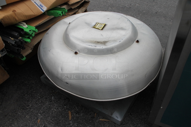 CaptiveAire DMUA18FA Metal Commercial Rooftop Mushroom Exhaust Fan. 115 Volts, 1 Phase.  - Image 4 of 5