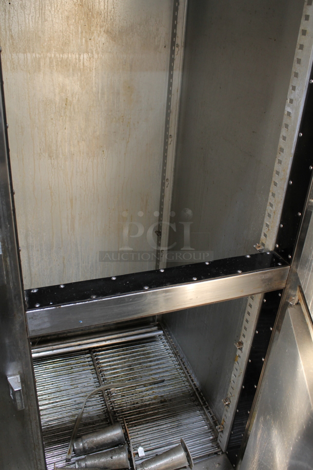 Traulsen Stainless Steel Commercial 6 Half Size Door Reach In Cooler on Commercial Casters. 115 Volts, 1 Phase. Tested and Powers On But Does Not Get Cold - Image 3 of 8