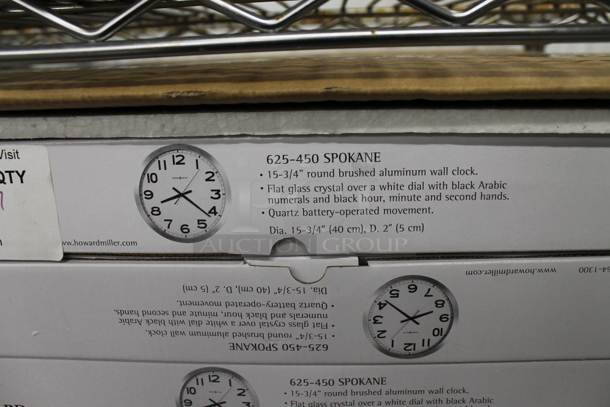 7 BRAND NEW SCRATCH AND DENT! Spokane 625-450 Metal Clocks. 7 Times Your Bid! - Image 4 of 5