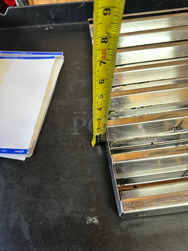 Winco HFS-2020 Hood Baffle Filter - 20 inch  x 20 inch , Stainless Steel NSF - Image 5 of 6