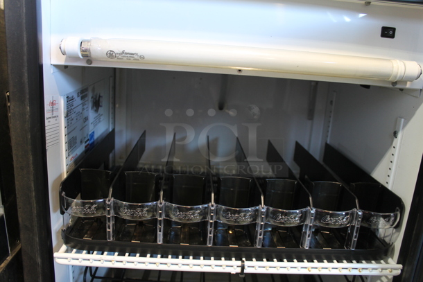 2011 True GDM-10 ENERGY STAR Metal Commercial Single Door Reach In Cooler Merchandiser w/ Poly Coated Racks and Drink Sliders. 115 Volts, 1 Phase. Tested and Working! - Image 2 of 4