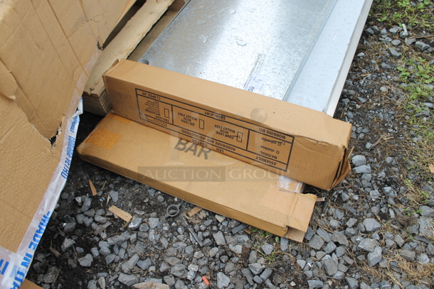 BRAND NEW SCRATCH AND DENT! Stainless Steel Tabletop w/ Metal Under Shelf and Legs. Includes 60.5x24 - Image 3 of 5