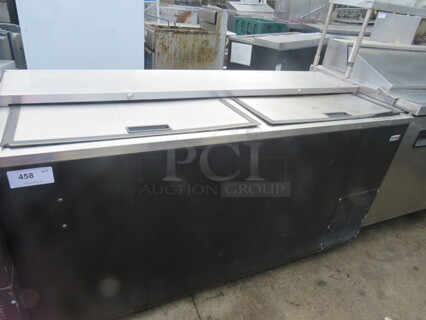 One Fagor 2 Door Bottle Box. Model# FBC-65. 115 Volt. 65X26.5X36