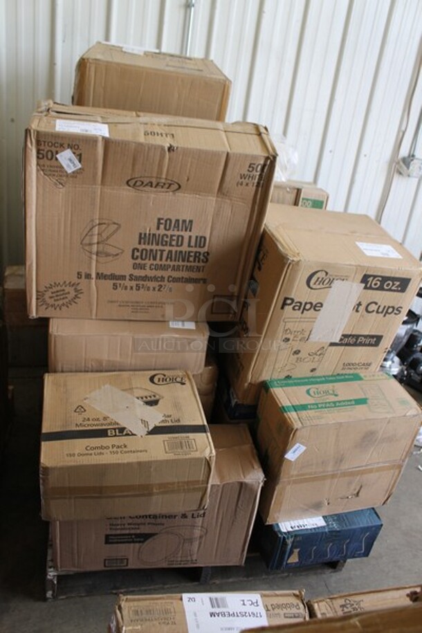 PALLET LOT of 25 Boxes of BRAND NEW Items Including GET OB-938-R 9 1/2