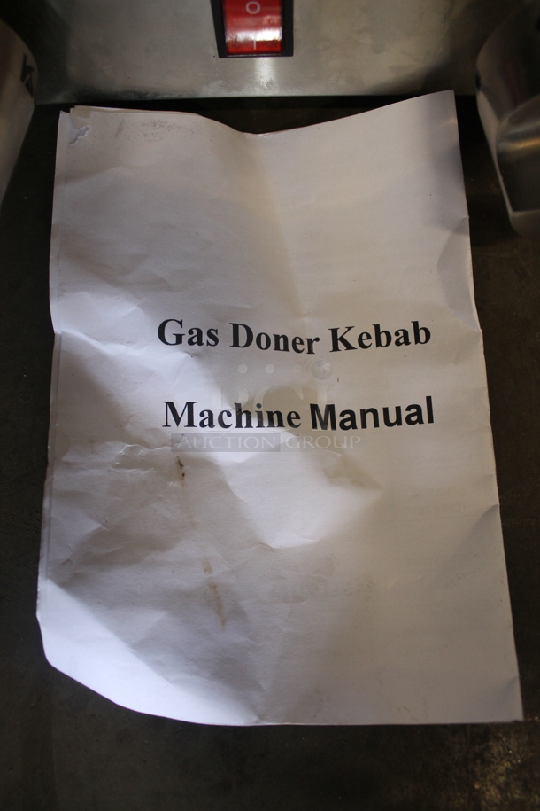 2021 GB-25 Stainless Steel Commercial Countertop Propane Gas Powered Gyro / Doner Kebab Machine.  - Image 2 of 9