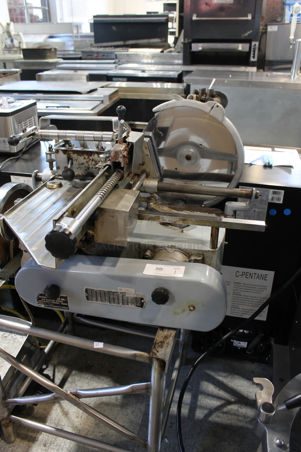 Berkel 170FA Metal Commercial Floor Style Meat Slicer Stacker. Tested and Working! - Image 1 of 6