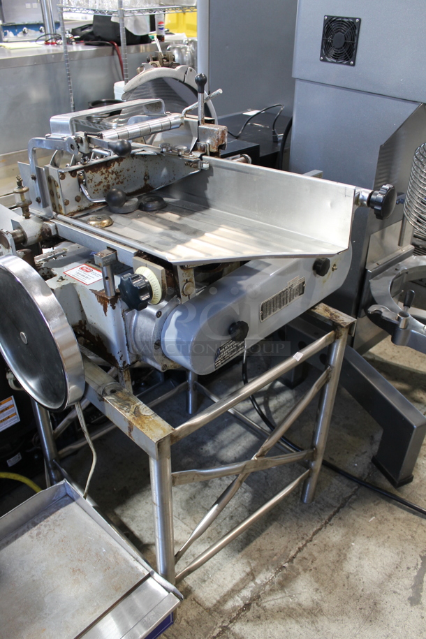 Berkel 170FA Metal Commercial Floor Style Meat Slicer Stacker. Tested and Working! - Image 2 of 6