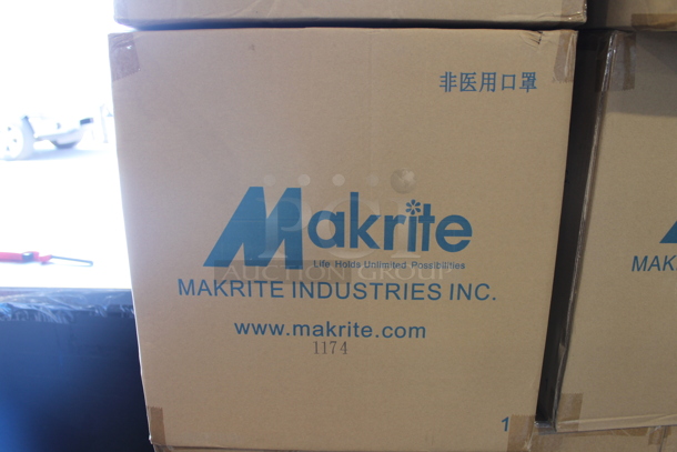 PALLET LOT of 35 BRAND NEW! Boxes of 240 Makrite 9500-N95S Disposable Respirator. 35 Times Your Bid!
 - Image 2 of 3