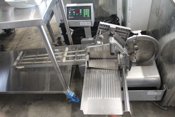 Bizerba Stainless Steel Commercial Countertop Slicer Stacker. Tested and Does Not Power On - Image 1 of 8