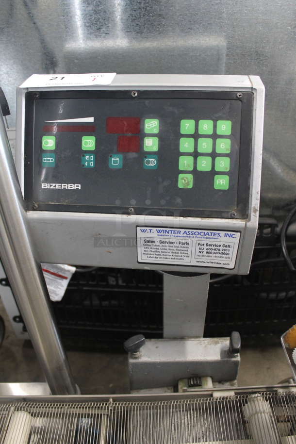 Bizerba Stainless Steel Commercial Countertop Slicer Stacker. Tested and Does Not Power On - Image 4 of 8