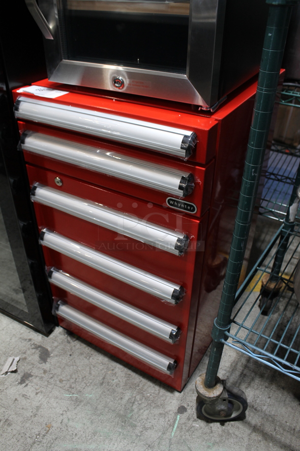 BRAND NEW SCRATCH AND DENT! Whynter TBR-185SR Metal Portable 1.8 cu.ft. Tool Box Refrigerator with 2 Drawers. 115 Volts, 1 Phase. Tested and Working! - Image 2 of 5