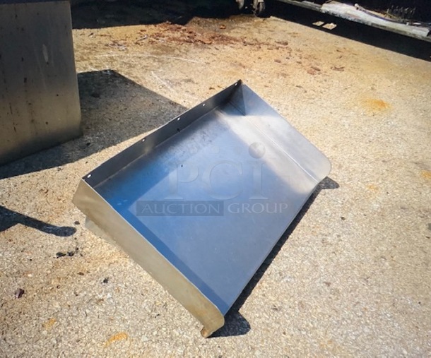 One Stainless Steel Shelf With Brackets. 24X14X11 - Image 1 of 2