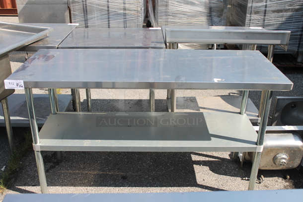 Stainless Steel Commercial Table w/ Metal Under Shelf. - Image 1 of 2
