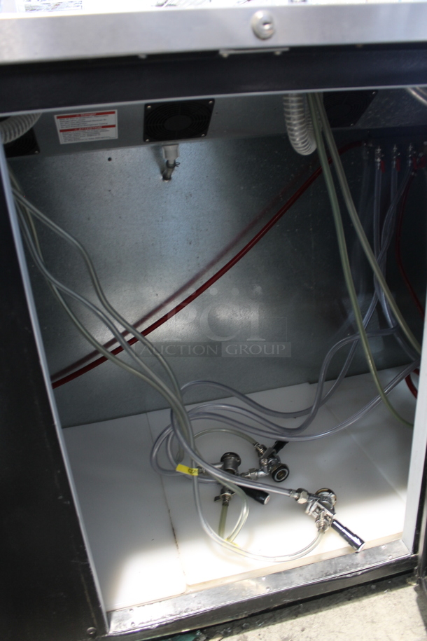 Beverage Air DD94HC-1-B Stainless Steel Commercial Direct Draw Kegerator w/ 3 Tap Beer Tower and 2 Tap Beer Tower. 115 Volts, 1 Phase. Tested and Powers On But Does Not Get Cold - Image 7 of 9