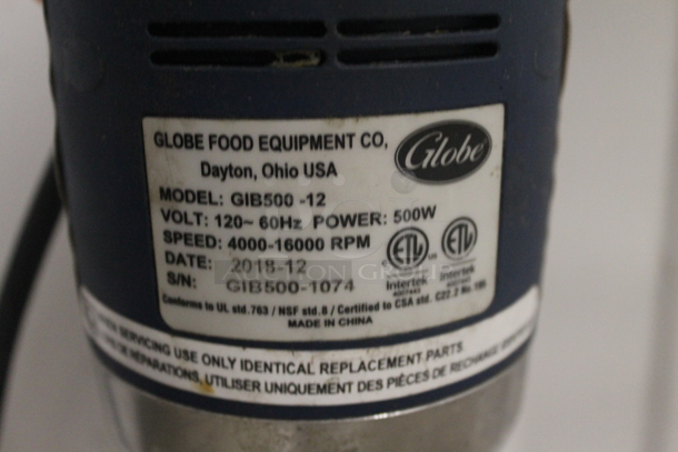 Globe GIB500-12 Stainless Steel Commercial 12" Immersion Blender. 120 Volts, 1 Phase. Tested and Working! - Image 5 of 5