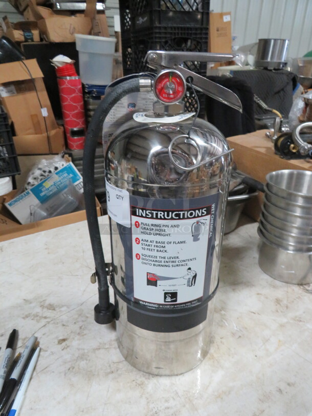 One Wet Chemical Extinguisher. NO SHIPPING! - Image 1 of 1