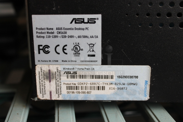 ALL ONE MONEY! Lot of HP w2207 Computer Monitor, Asus CW1630 Computer Tower and Metal Cash Drawer. - Image 5 of 9