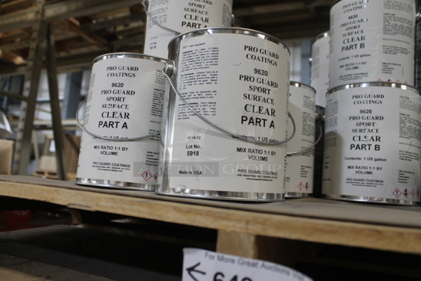 ALL ONE MONEY! SIX PALLET LOT w/ Various Items Including Pro Guard Sport Surface Clear Part A, Part B and Butt Putty. BUYER MUST REMOVE. - Image 3 of 8