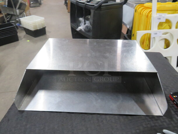 One Stainless Steel Holder. 16.5X14X3