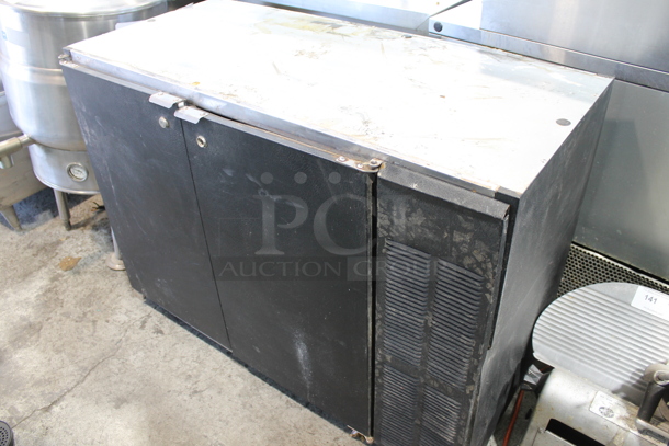 Beverage Air BB48 Metal Commercial 2 Door Back Bar Cooler. 115 Volts, 1 Phase. Tested and Working!